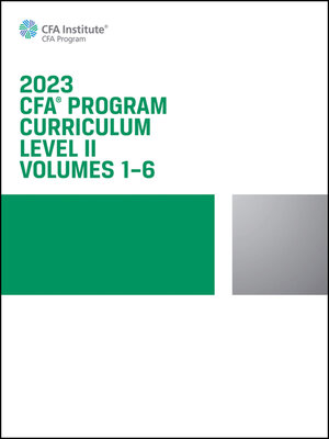 cover image of 2023 CFA Program Curriculum Level II Box Set